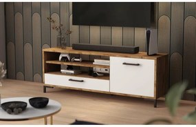Dulap TV Cascade  (stejar lancaster + alb). 1098745