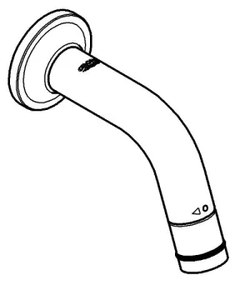 GROHE 20205000 - Ventil de perete UNIVERSAL, 106 mm, crom lucios