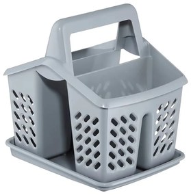 Scurgator tacamuri, 4 compartimente, gri, Asca