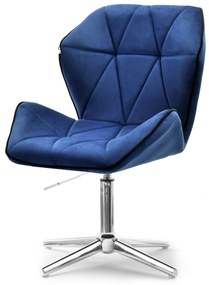 Fotoliu Velma S (albastru marin + crom). 1110438