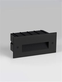 Spot LED incastrabil exterior, ambiental, IP65, POLKA negru