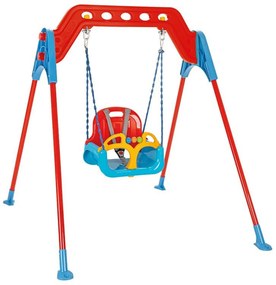 Leagan copii si bebelusi pentru interior si exterior Novokids™ Metal Swing, Cadru metalic, Maxim 100 kg, 1 an+, Multicolor