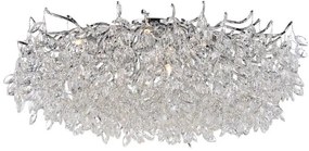 Lustra aplicata design magnific, crom, diametru 80cm, RICICLE