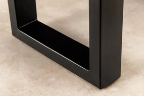 Masuta din lemn de salcam cu rasina epoxidica albastra LIQUID 110cm