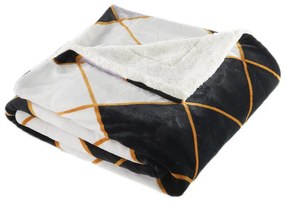 Pătură cu blăniţă din microfibră ROMBURI, 150 x 200 cm