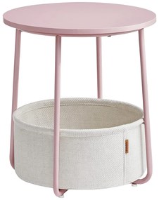 Masa rotunda, masuta mica, roz pastel | VASAGLE