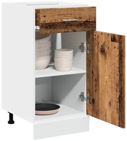 vidaXL Dulap inferior cu sertar “Lyon” lemn vechi 40x46x81,5cm