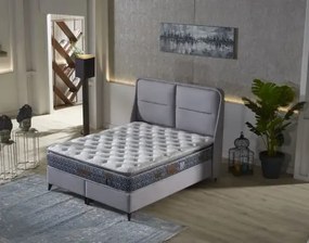 Set Pat tapițat Varna cu saltea inclusa Hiperia 160*200