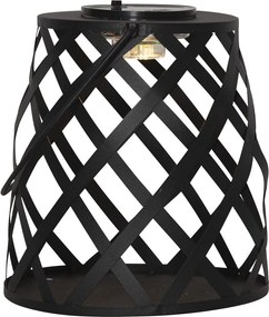 Felinar cu LED Star Trading Calabria, înălțime 20 cm, negru