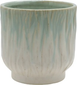 Ghiveci din ceramica, cu model, H13/D13 cm, Fayence