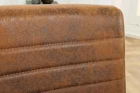 Set 2 scaune cu brate Loft maro antic/ negru