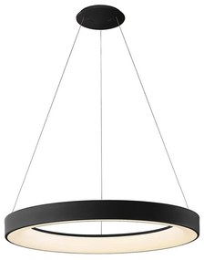 Lustra LED inteligenta design circular NISEKO II Black 65cm