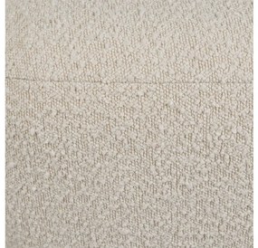 Fotoliu boucle, ecru, din stofa, Sixties
