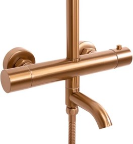 Coloana de dus cu termostat REA Lungo cupru periat