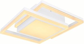 Plafoniera Smart LED CCT dimabila cu telecomanda SQUARES