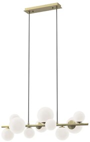 Lustră pe cablu ONLI PALOMA 10xG9/10W/230V auriu