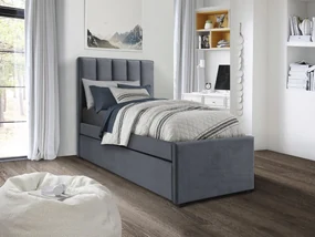 Pat extensibil de o persoană90 cm Rusalka (gri). Promo -6%. 1092488