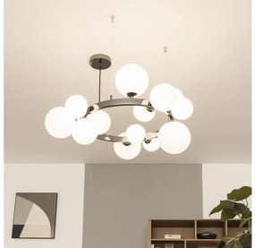 Brilagi - Lustră LED pe cablu MILLA, 15xG9/3W/230V, negru cromat/alb