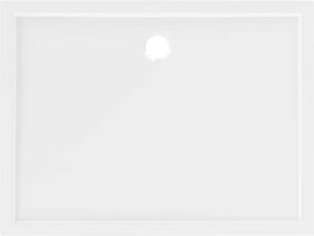 Mexen Flow cadă de duș dreptunghiulară slim 120 x 85 cm, alb lucios - 46R108512