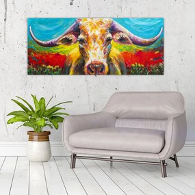 Tablou - Vacă pictată (120x50 cm)