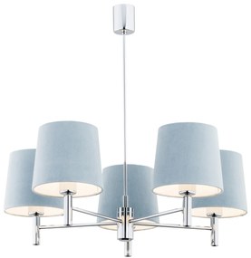 Candelabru modern design elegant BOLZANO 5L albastru