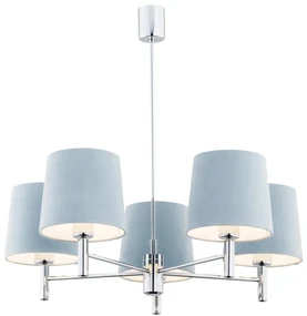 Candelabru modern design elegant BOLZANO 5L albastru