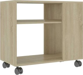 vidaXL Masă laterală, stejar sonoma, 70x35x55 cm, lemn compozit