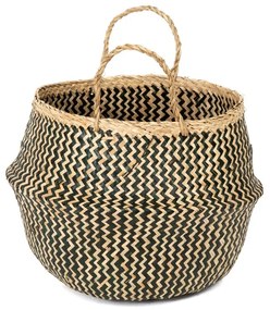 Coș depozitare din iarbă de mare Compactor Zic Zac, ⌀ 35 cm