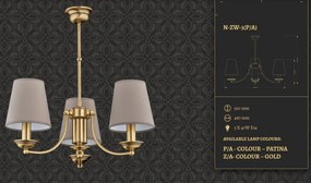 Candelabru 3 brate design clasic realizat manual N