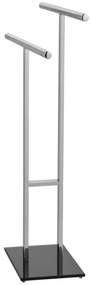 WENKO 25389100 - Suport pentru prosoape LAVA, 50x81,5 cm, inox/argintiu/negru