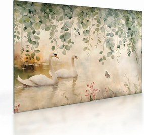 Tablou pe sticlă - Lac, acvariu (70x50 cm)