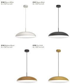 Lustra/Pendul design modern KAZZ 6L alb