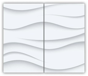 Tocator din sticla valuri abstractizare