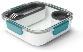 Cutie pentru pranz Black+Blum BAO-BA005, 1 L, Compartiment interior, Fara BPA, Alb/albastru