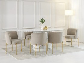 Scaun Charliez (bej + auriu). 1110979