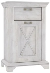 Comoda Kashmir, Alb Antic, 73,9 x 114,5 x 49,2 Cm