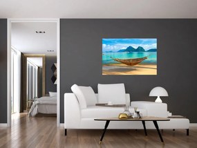 Tablou - Hamac pe plajă 3 (90x60 cm)