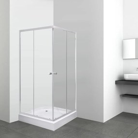 Cabină de duș pătrată Olga SQ 80x80 cm cu cădiță de duș