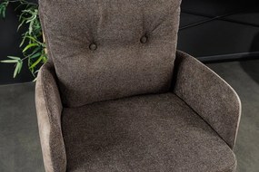 Scaun de bar pivotant BIG GEORGE taupe