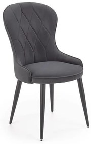Set 4 scaune K366 velvet gri