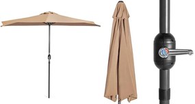 Umbrela de balcon semirotunda