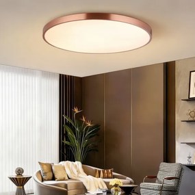 Immax NEO 07324L-LED plafonieră dimmabilă SEMPLICI 128W/230V diametru 100 cm Wi-Fi Tuya auriu+telecomandă