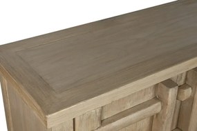 Bufet din lemn masiv reciclat, sculptat manual, Ervino