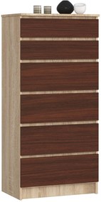 Comodă Kalista III (stejar sonoma + wenge). 1069020