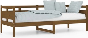 vidaXL Pat de zi, maro miere, 80x200 cm, lemn masiv de pin