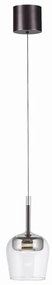 Pendul LED Smart cu Telecomanda, CCT, Sticla, Argintiu, Q-KON