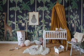 Fototapet, Giraffe's Stroll, Nightfall, Rebel Walls