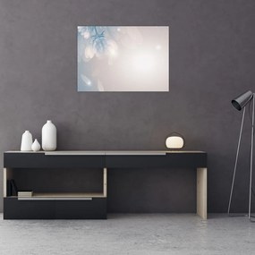 Tablou - Flori înzăpezite (70x50 cm)