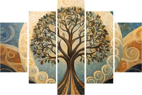 Tablou – Arborele vieții și spirale (150x105 cm)