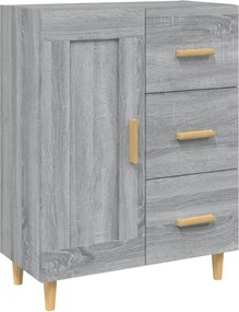 vidaXL Dulap, gri sonoma, 69,5x34x90 cm, lemn compozit